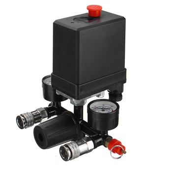 

1 Piece 220V 380V Pressure Control Switch 7.25 125 PSI Gauge AC Regulator Air Compressor Pump Tool Parts