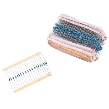 

1460pcs/Set 73Values 1/4W 1% Metal Film Resistors Assorted Pack Kit Lot Resistors Assortment Kits Fixed Capacitors