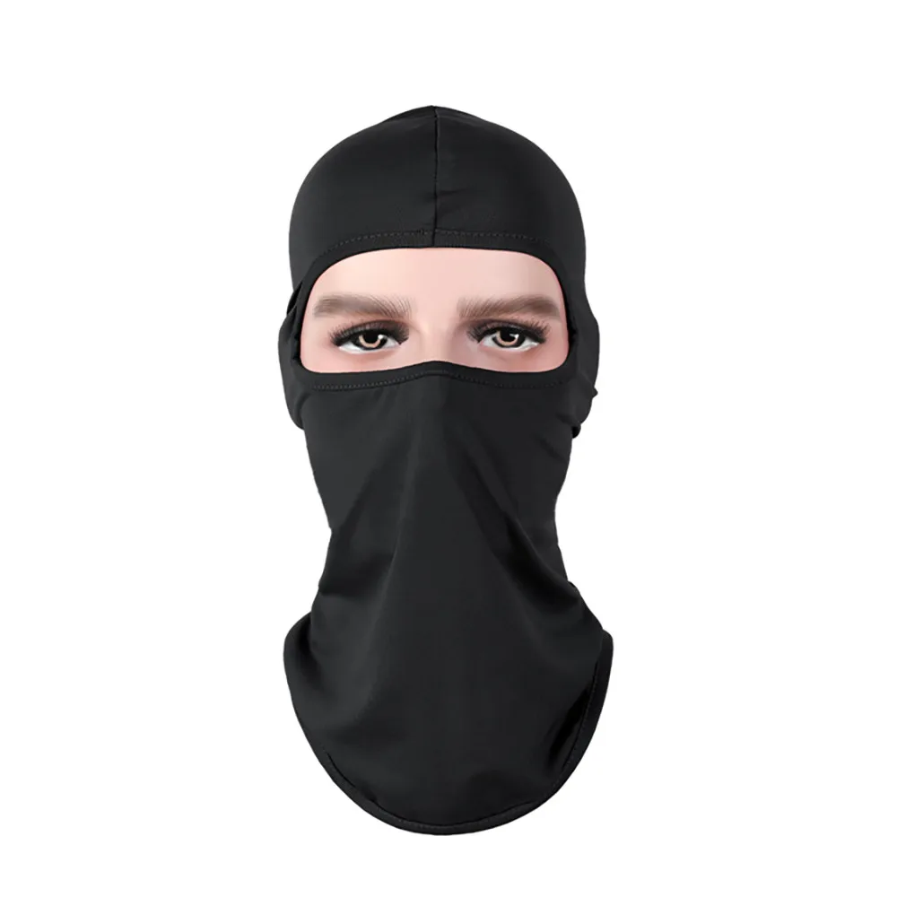Горячая велосипедная маска для катания на лыжах Защита для шеи маска на лицо от ветра полная маска ультратонкая однотонная дышащая шапка с защитой лица от ветра# p4