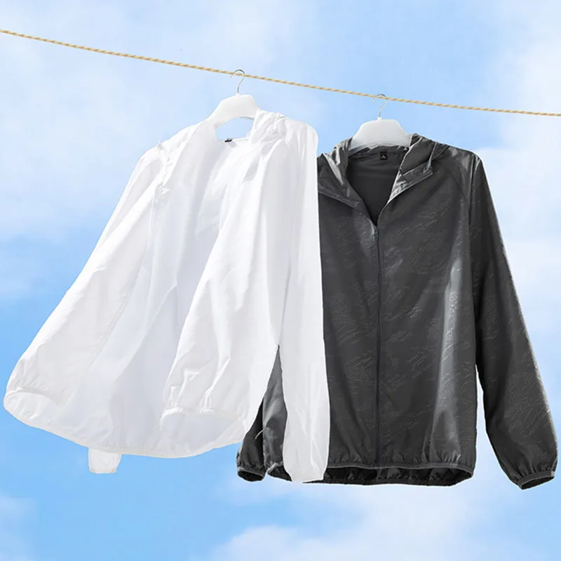 Hiking UV Sun Protect Clothing Men Women Cycling Jacket Waterproof Quick Dry Sun-Protective Outdoor Sports Skin Windbreaker sports jacket