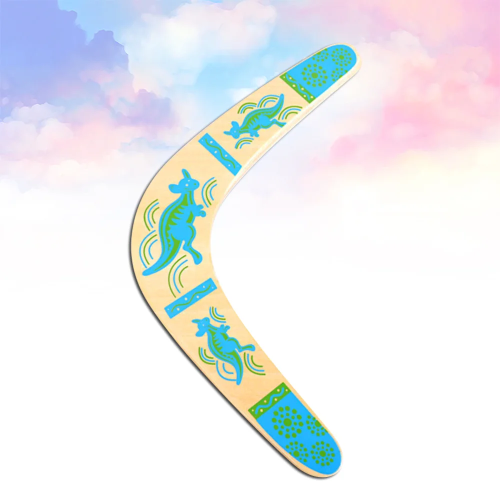 Boomerang de Madera de Regreso Boomerang Craft Boomerang en Forma de V Platillo Volador Juguetes Clásico para Deportes al Aire Libre 
