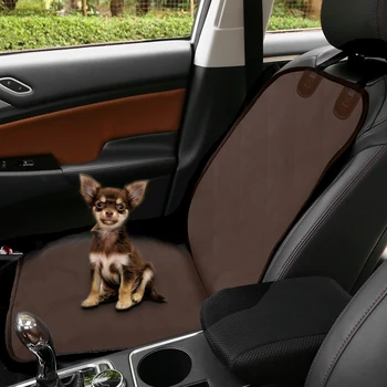 

X Autohaux Universual Dog Car Seat Cover for Pet Automotive Soft Waterproof Protector Hammock Brown for Car Interior Accessories