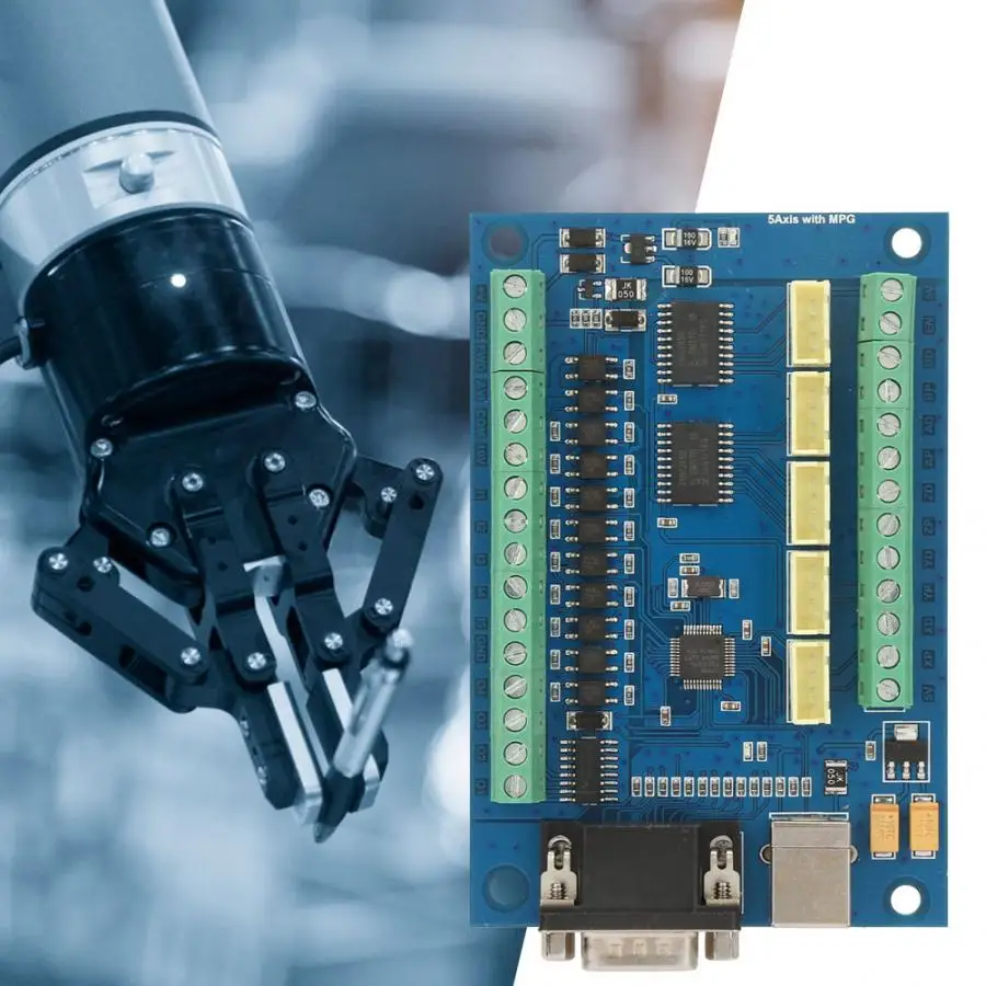 Плата драйвера USB 5 Axle 100K контрольная карта для Mach3+ 4 шт TB6600 плата драйвера CNC набор управления движением