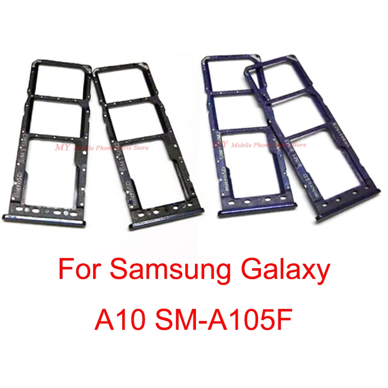 

10PCS Dual Sim Card Tray Cell Phone SD Reader Holder For Samsung Galaxy A10 A105 A105F SIM Card Tray Slot Holder Repair Parts