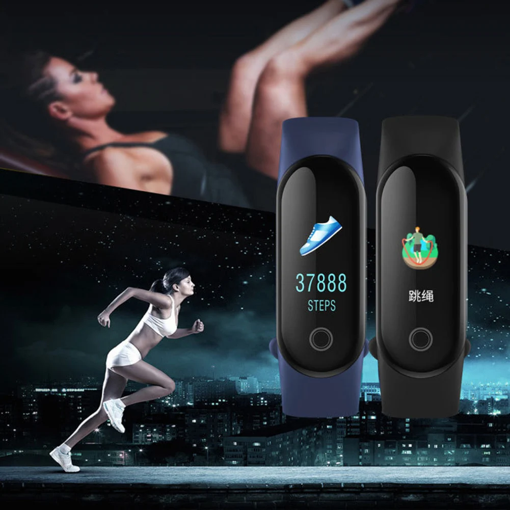 M30 multi-function smart bracelet step heart rate blood pressure IP67 waterproof black technology waterproof sports smart watch