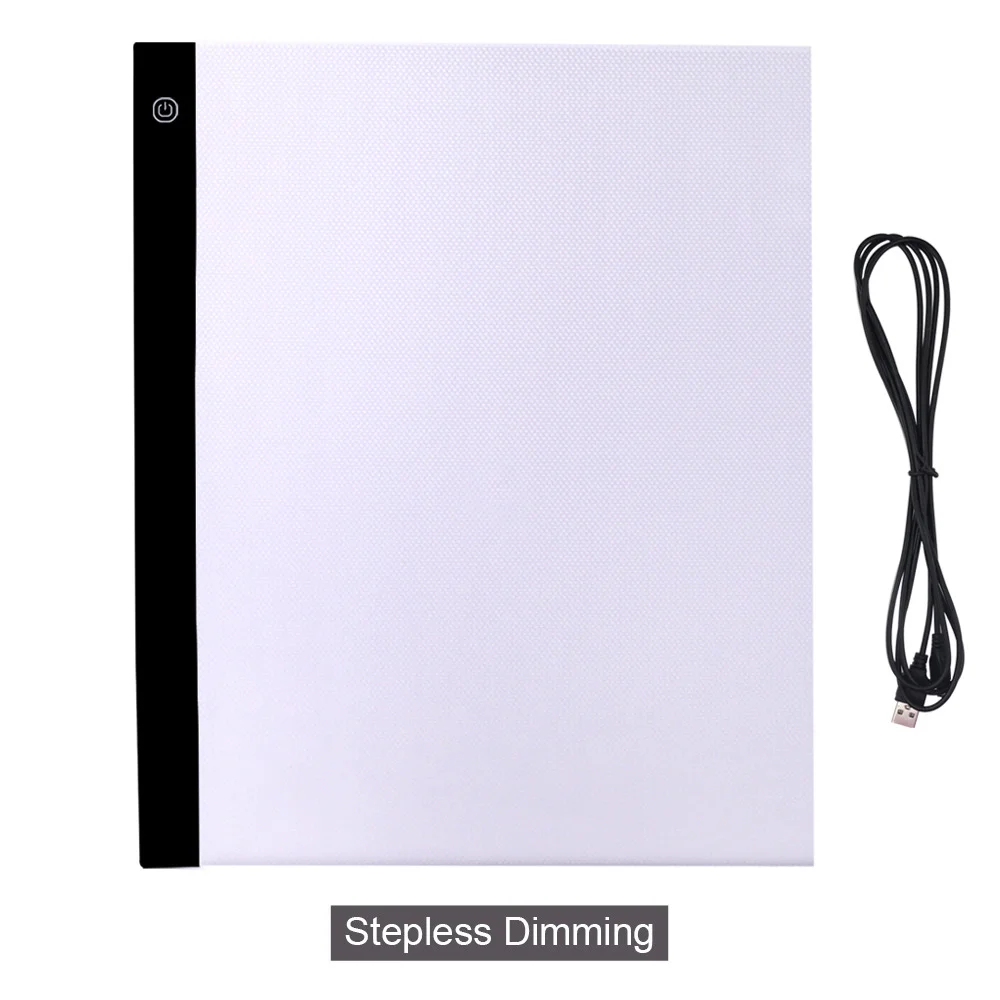 CHIPAL A3 светодиодный светильник графический планшет Artcraft светильник для трассировки коробка копировальная доска для рисования планшет для рисования панель для эскизов - Цвет: A3 Stepless Dimming