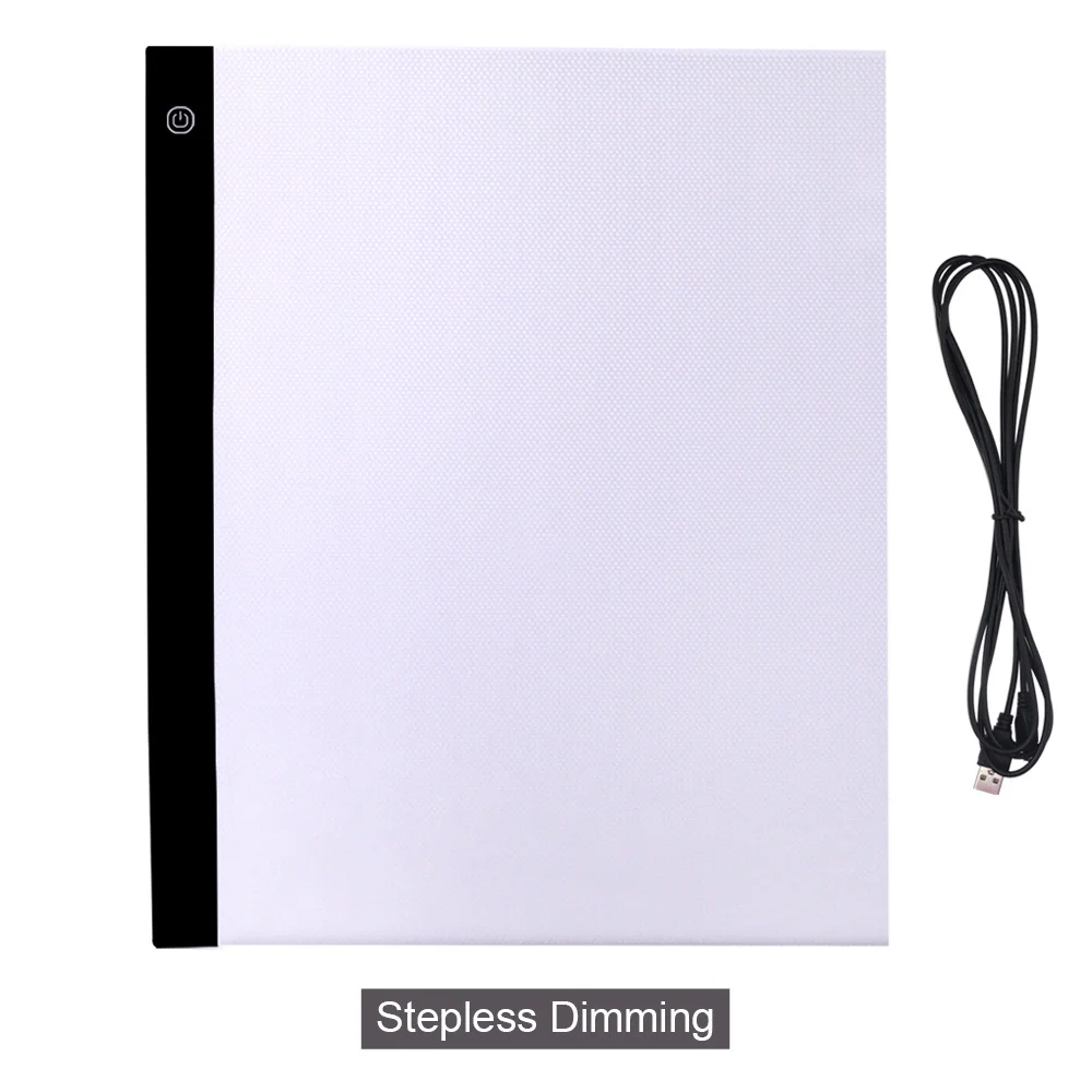 A3 Stepless Dimming CHIPAL A3 светодиодный светильник графический планшет Artcraft светильник для трассировки коробка копировальная доска для рисования планшет для рисования панель для эскизов - Цвет: A3 Stepless Dimming