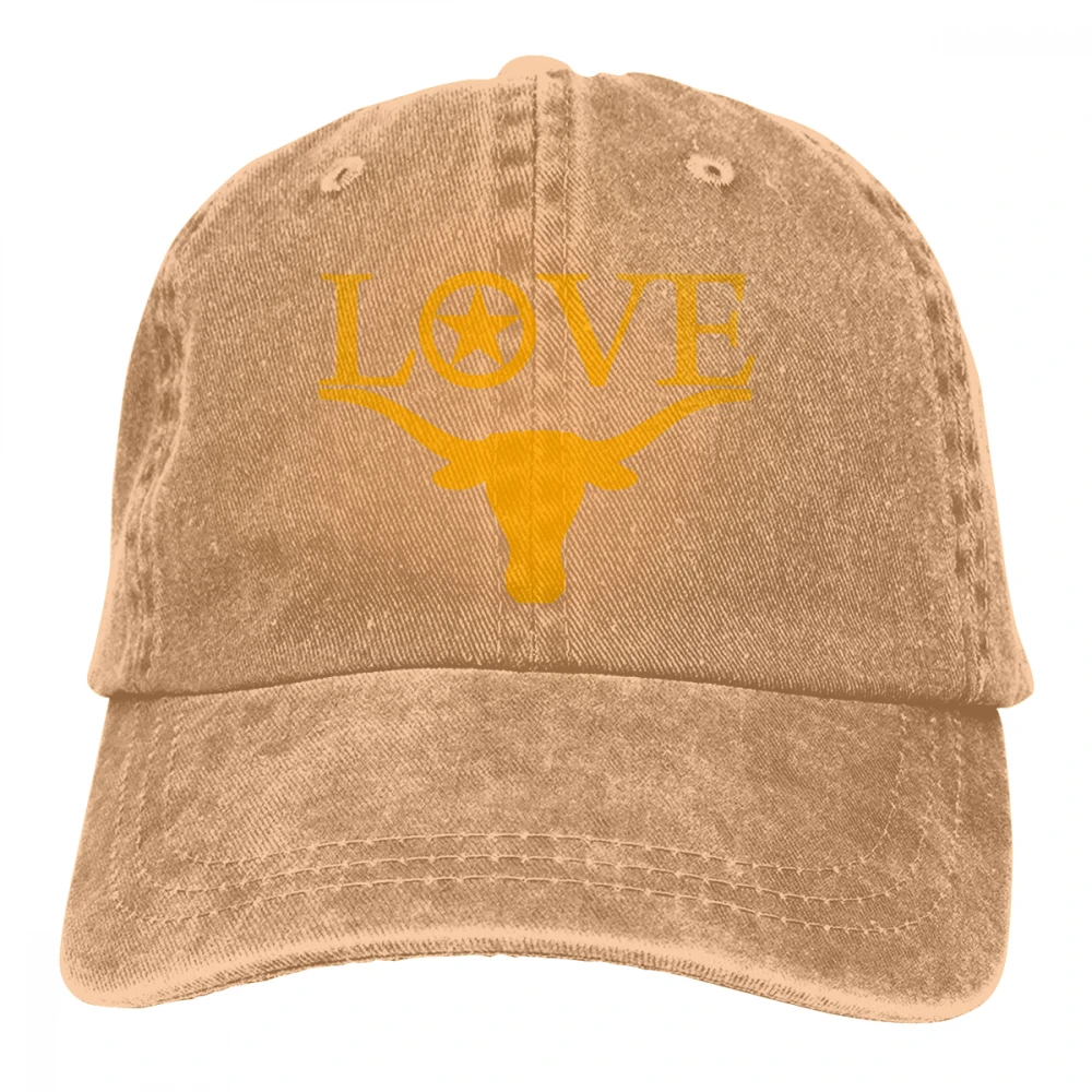 Love Your TEXAS Casquette черные унисекс Мужские Женские джинсовые бейсболка с ремешком кепки регулируемые Гольф папа шляпа - Цвет: Хаки