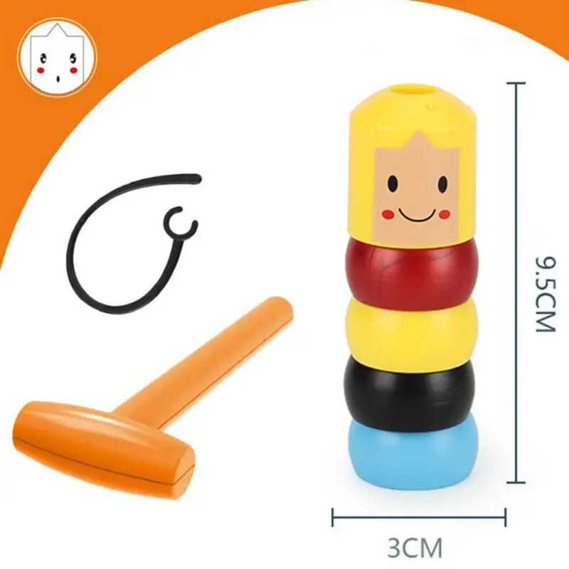 wooden stubborn man toy