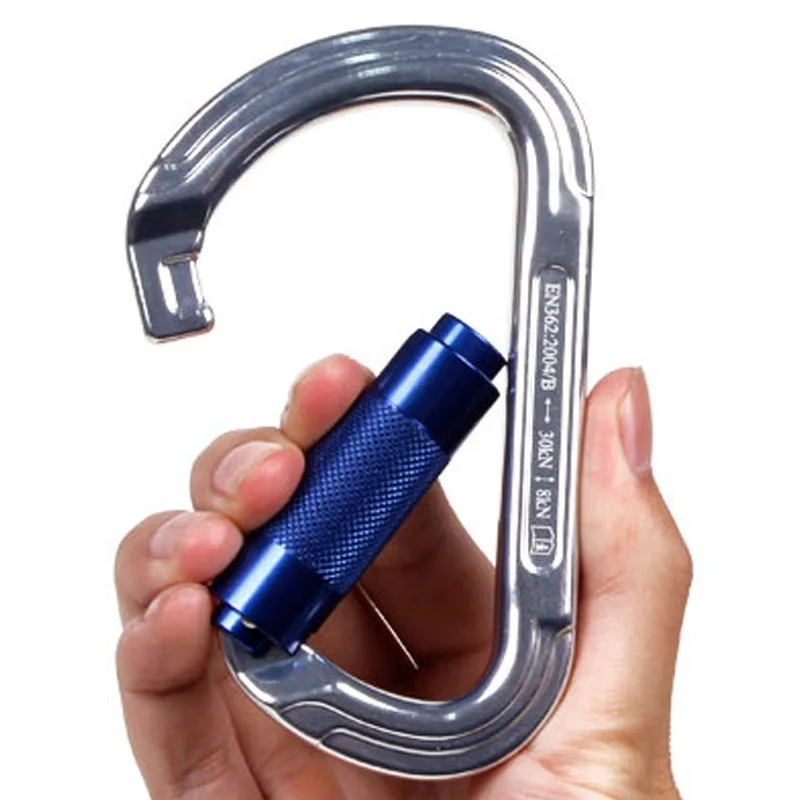 

Professional Master Lock Pear-Shape Screw Gates Buckle Lock Carabiner Rock Climbing Equipment Outdoor 30Kn