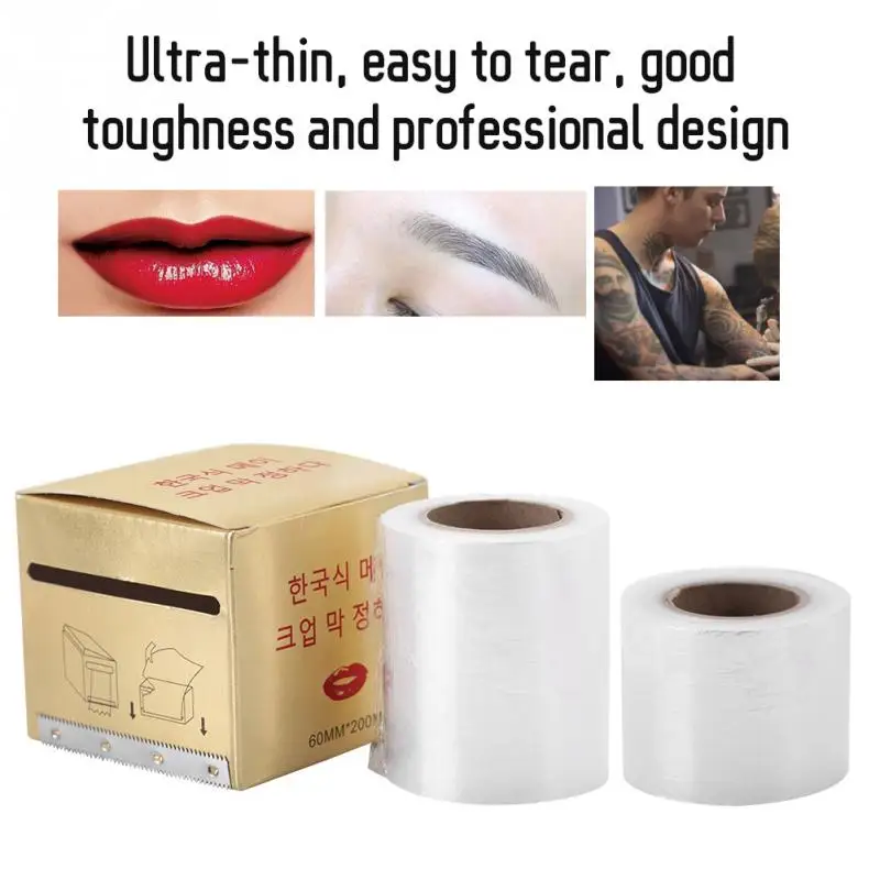 Tattoo Wrap 200m Semi-permanent Eyebrow Lip Barrier Preservative Film Accessories Tool | Красота и здоровье