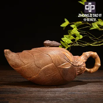 

In Purple Yixing The Qing Dynasty The Cultural Revolution Kettle Old Dark-red Enameled Pottery Teapot Taiwan Backflow Chen Ming