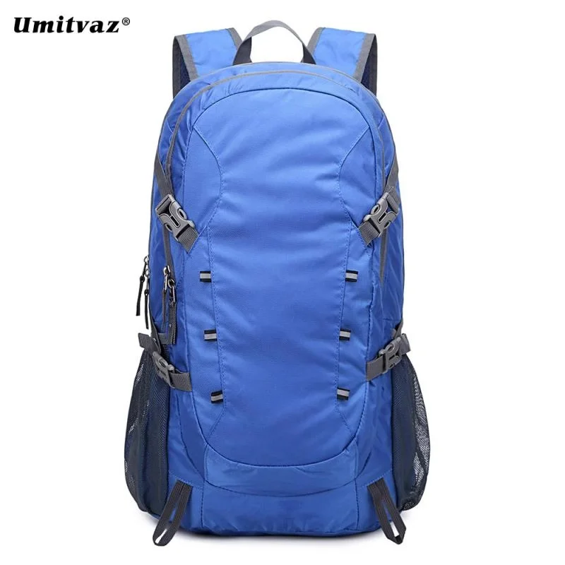 Umitvaz спортивная сумка 40L рюкзак для альпинизма Функциональные мужские и женские сумки Bolsas Femininas походная сумка для путешествий - Цвет: Синий цвет