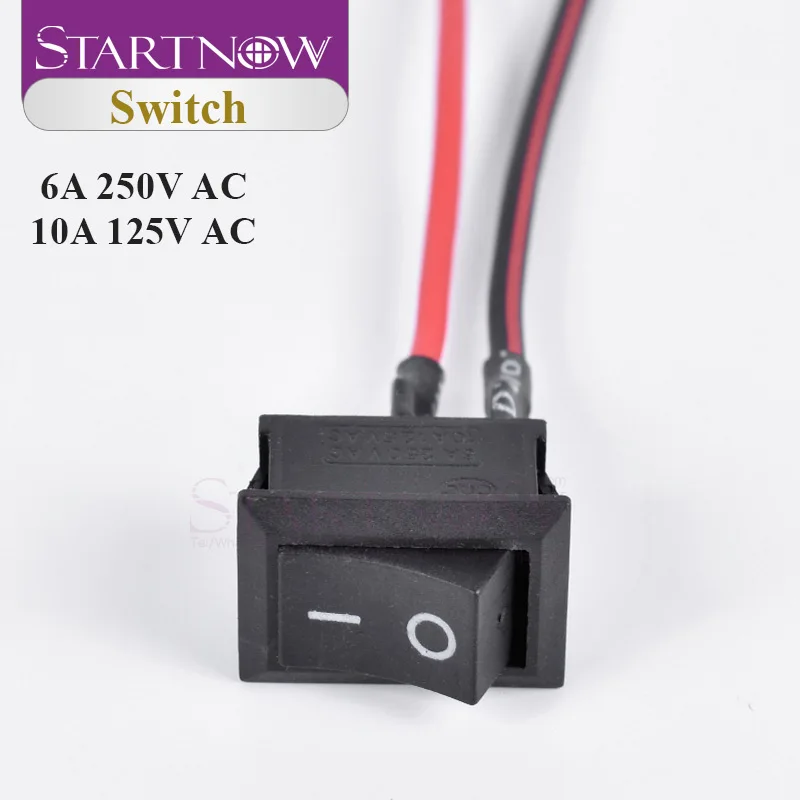 Переключатель ВКЛ./ВЫКЛ. SPST 6A/250V 10A/125V переключатель лодки с проводом 2 Pin черный