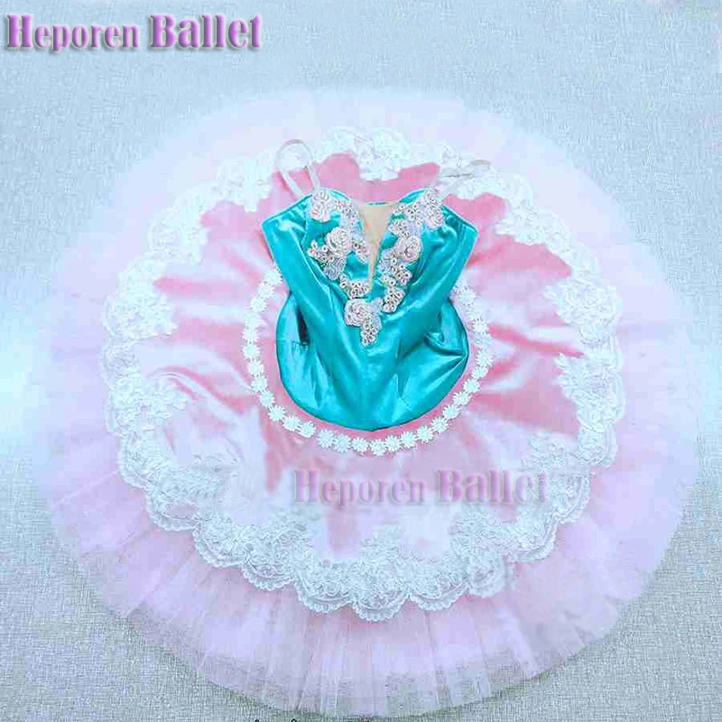 

Custom Adult And Children Green Clown Hard Net Gauze Skirt, Classical Palace Ballet Tutu Practice Dress For Performance