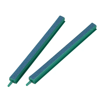 

2 Pcs Fish Tank Air Bubble Airstone Bar 8" Green Blue