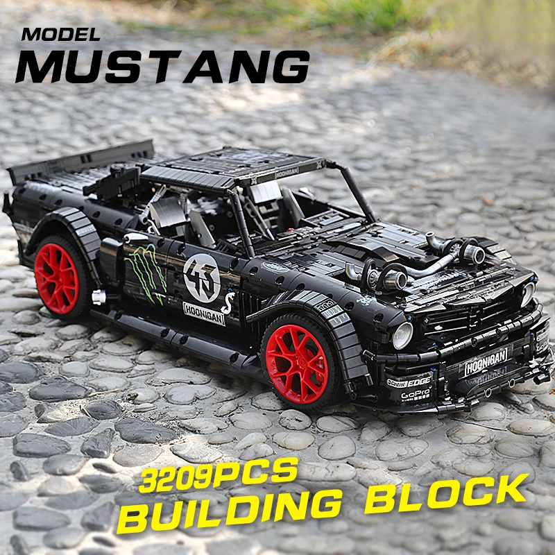 Yeshin 20102 мотор техника автомобиль совместим с MOC 22970 Fords Mustang Hoonicorn V2 модель