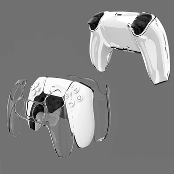

Transparent Clear Hard Case Protective Cover Shell Skin for Sony PlayStation Dualshock 5 PS5 Controller Crystal Full Protector