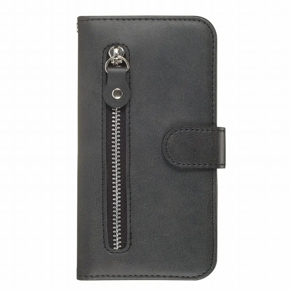 Premium Zipper Wallet Flip Case - Business Edition