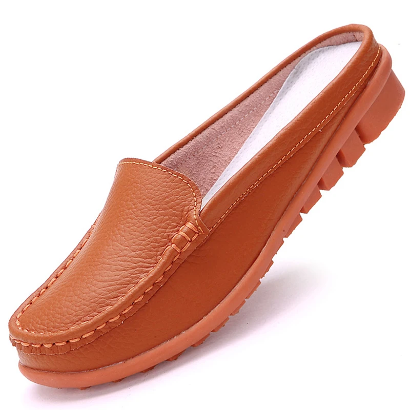 orange flat shoes ladies