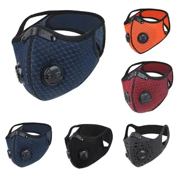 

Face Mask Filter PM2.5 Anit-fog Breathable Dustproof Outdoor Respirator Anti-droplet Anti Dust Face Mouth Mask with Valves