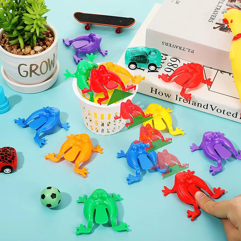 Jumping Frog Toys Candy Color Classic Children Kids Funny Party Contest Games
