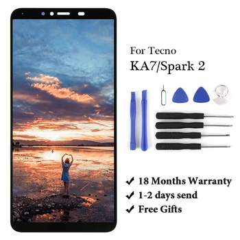 

10 PCS Brand New For Tecno KA7 Lcd Digitizer High Quality Assembly Replacement For Tecno Spark 2 LCD Screen Spair Part