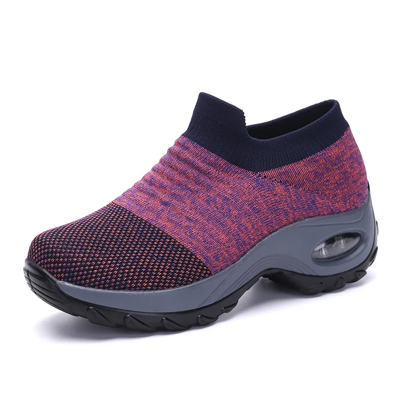 Lilac colour Damyuan носок тапочки плоские туфли женская обувь слипоны на платформе кроссовки женские повседневные черные дышащие сетчатые носки кроссовки - Цвет: Lilac colour