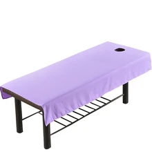80 см x 190 см водонепроницаемый салон красоты маслостойкие простыни спа массаж мягкая кровать покрытие стола сплошной цвет с отверстием