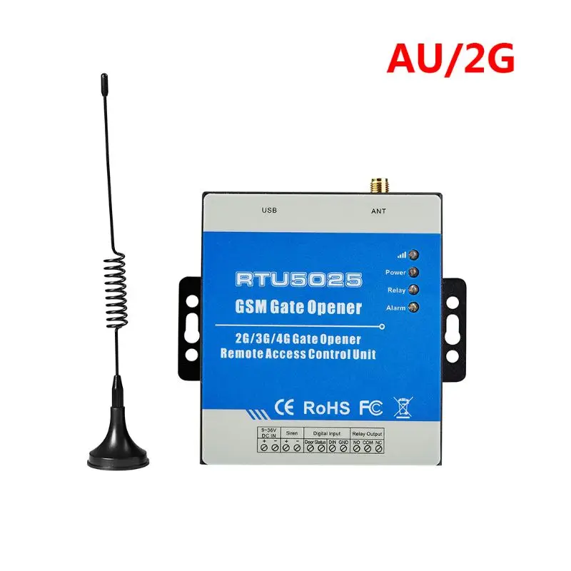 

1Set GSM RTU5025 Wireless Opener Relay Switch Remote Control Access Control 2/3G