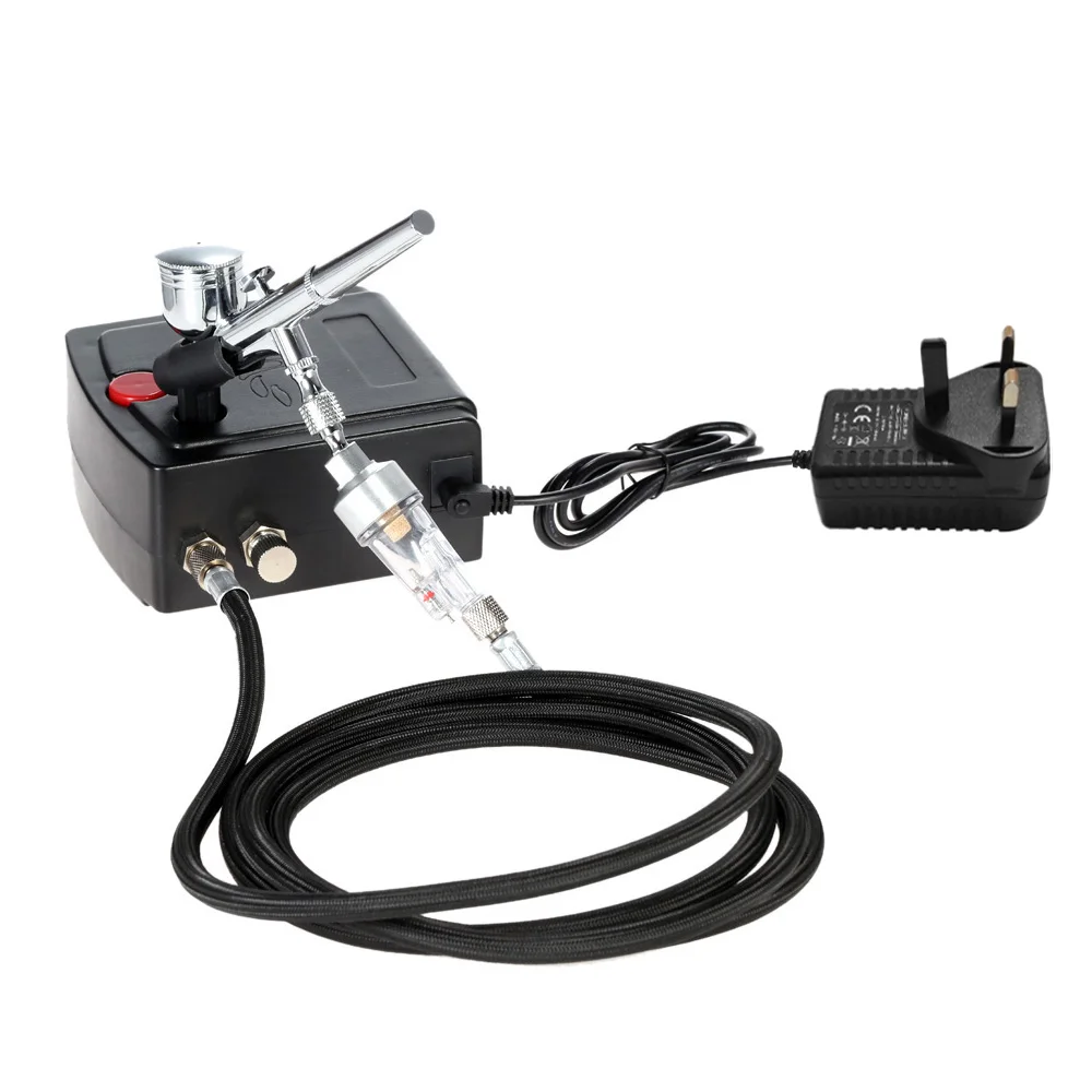 0 3mm Dual Action Airbrush Air Compressor Kit Spray Gun Art Painting Tattoo Manicure Craft Cake Spray Model Air Brush Nail Tool Spray Guns Aliexpress