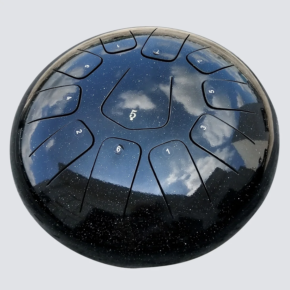 AS TEMAN TANK DRUM HANDPAN INSTRUMENT C MINOR STARRY SKY SERIES BLACK STEEL TONGUE DRUM WITH GIFT SUITABLE IN US