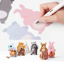 10 шт. Милая зверушка Мишка кролик Коала Печать конфеты мешок поздравительные открытки печенья подарочные сумки детская игрушка в ванную День рождения украшения