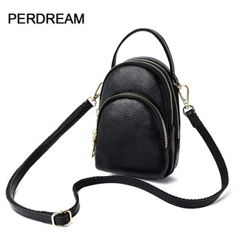 

Real cowhide mobile phone bag mini small bag female shoulder messenger bag leather female bag vertical section small bag