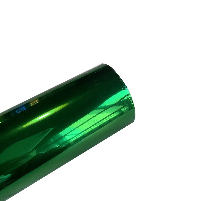 green 1 рулон 16 см x 120 м 10 цветов горячего тиснения фольги теплопередачи ламинирующая салфетка позолота ПВХ визитная карточка Emboss - Цвет: green