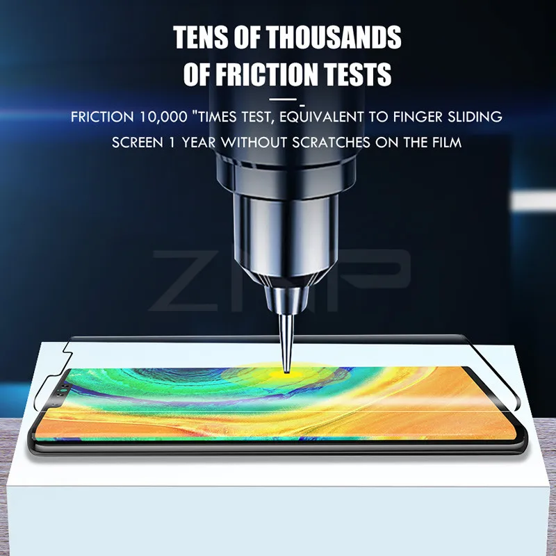 ZNP 9H закаленное стекло с закругленными краями для huawei mate 30 20 Pro P30 lite защита на весь экран для huawei mate 30 стеклянная пленка