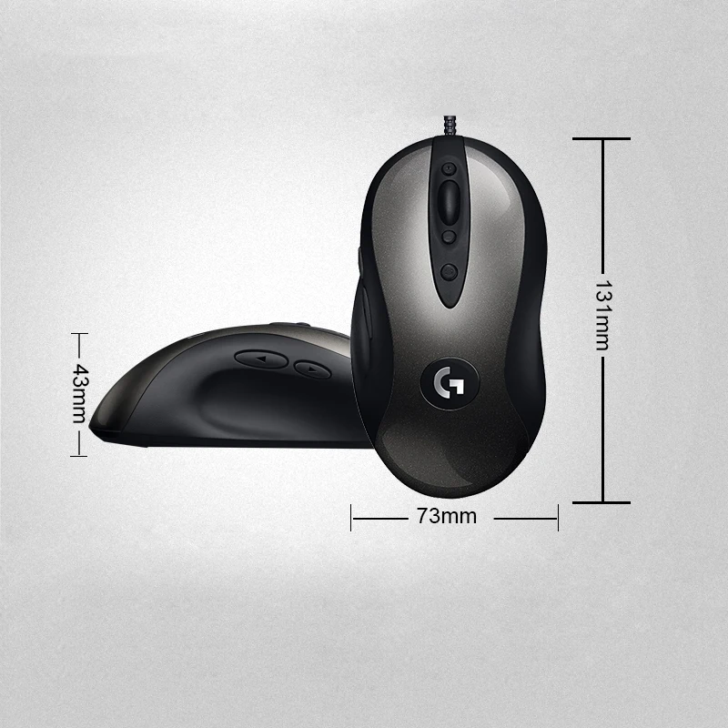 Новинка, Проводная игровая мышь logitech MX518, Оптическая Проводная игровая мышь 16000 dpi, улучшенная версия, удобная ручка для ноутбука