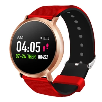 

T8 Smart Watch Men Press Sn Color Waterproof Women Watch Heart Rate Blood Pressure Monitor Multiple Sports Fitness Gold