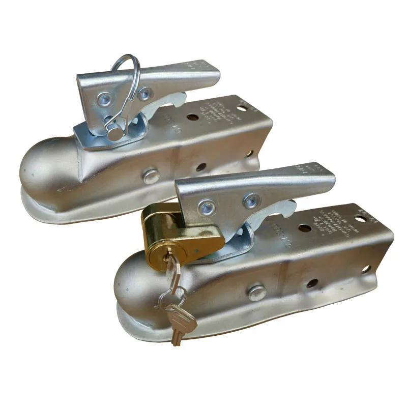 CVP Trailer Coupling 1-7/8 x 2 Ball Hitch Back Trailer Coupler Straight Tongue RV Parts Camper Caravana Acccessores