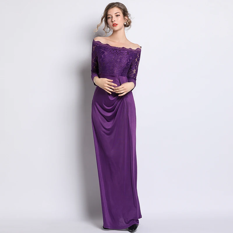 New One Shoulder Sexy Banquet Long Dresses Woman Party Night Maxi Dress Vestidos Mujer Verano 2019 Robe Ete Femme K3521