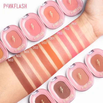 

1PC Single Color Natural Matte Blush Long-lasting Makeup Contouring Blush Powder High Quality Pink Flash Blush Powder TSLM2