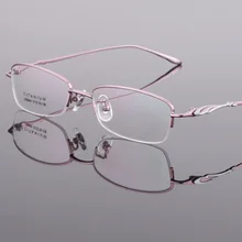 Новые чисто титановые женские оправа для миопии Ретро ультралегкие очки