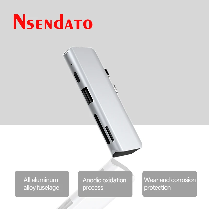 4 In 1 4K Usb C Hub Tipo C A Usb 3.0 Hub Hd Pd Dock Adattatore Per Macbook Pro Huawei Mate 20 Usb-C 3.1 Splitter Port Tipo C Hub