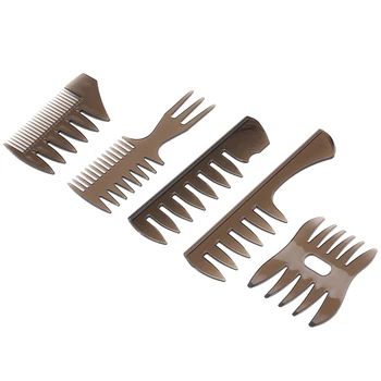 

5PCS Hair Comb Suit Hairdresser Hair Accessories Shaping and Teaching Wet Hair Comb Tools Unisex Anti-static Hair Brush Styling
