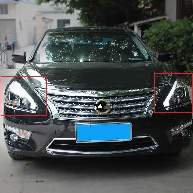 Аксессуары внешние части Drl Neblineros Para Авто сборка Cob светодиодные ходовые огни автомобиля освещение фары 13 для Nissan Teana - Цвет: Number 1