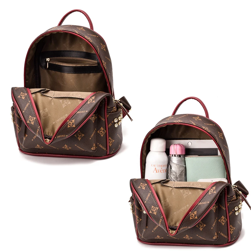 2020 Luxury Backpack For Women Leather Backpacks Female Shoulder Bag Girls Travel Bag Daypack Rucksack Women Bolsas mochila