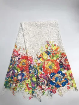 

New Arrival high quality African cord lace fabrics Swiss voile Embroidered Guipure Fabric For 2018 Wedding Dress R16931