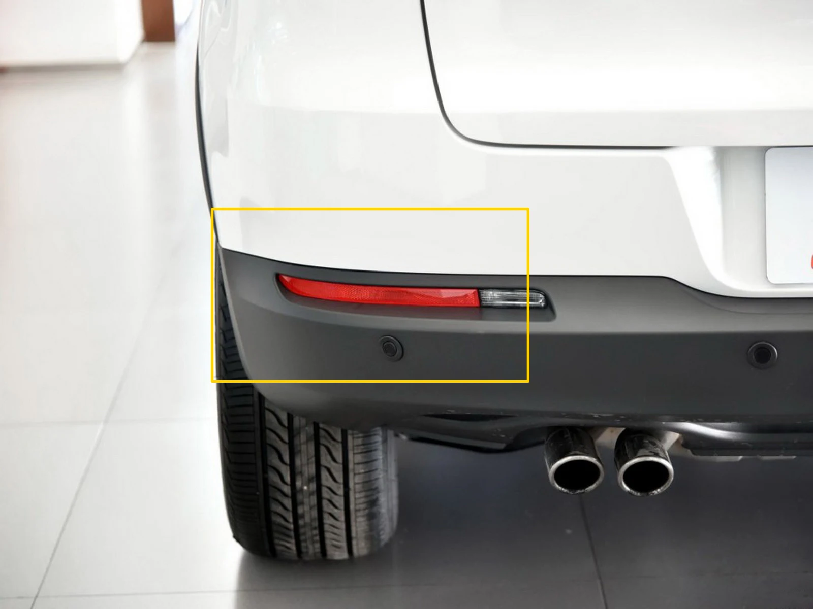 1 пара для VW Tiguan 5N задний бампер отражатель в сборе красная крышка объектива левая и правая