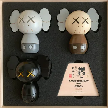 

Japanese Mustard Seed Car Decoration Bear Bricklys clean slate Action Figures Blocks Bears PVC Dolls Collectible Models Toys