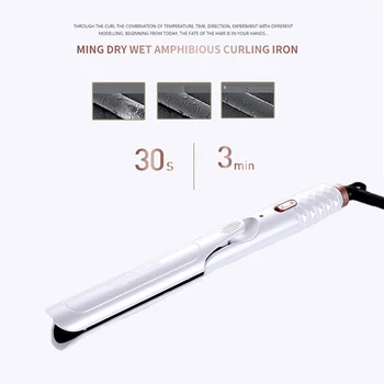 

2 in 1 Hair Straightener Flat Iron Pro Ceramic Hair Curler Marcel Curling Irons Stove Large Wand Mini Style Tool Roller Magic